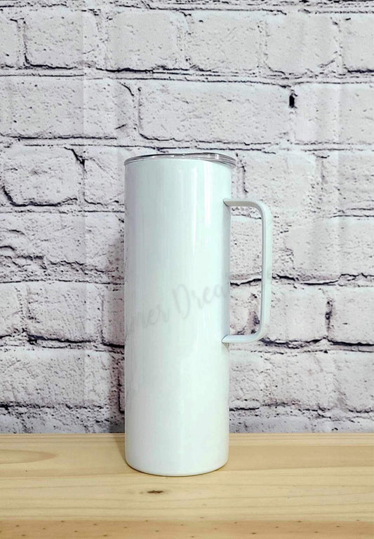 Personalized 20oz Straight Tumbler with Handle