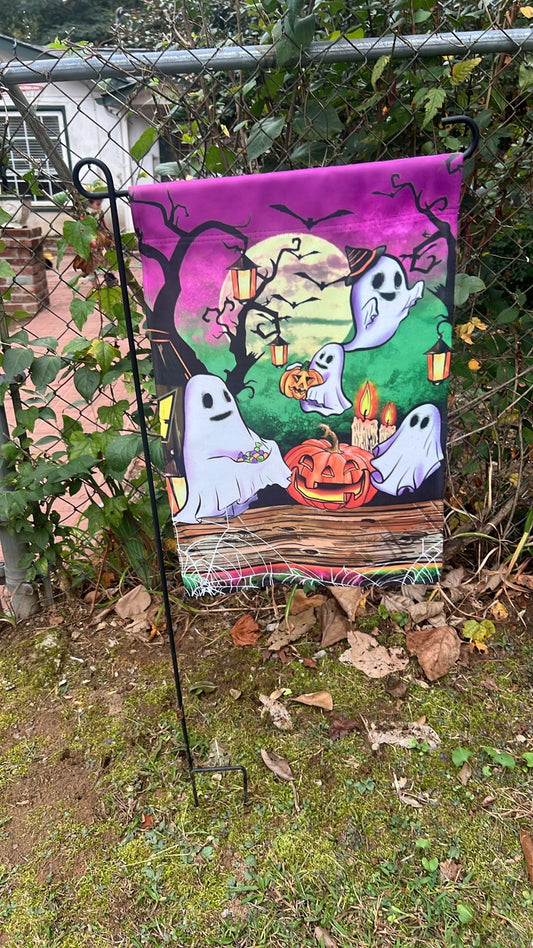Halloween Ghosts Garden Flag