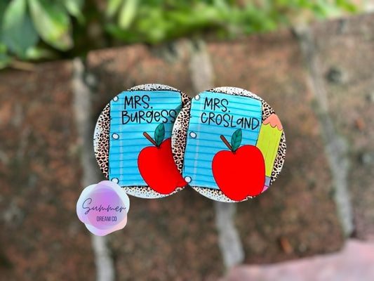 Personalized 4” MDF Teacher Coasters