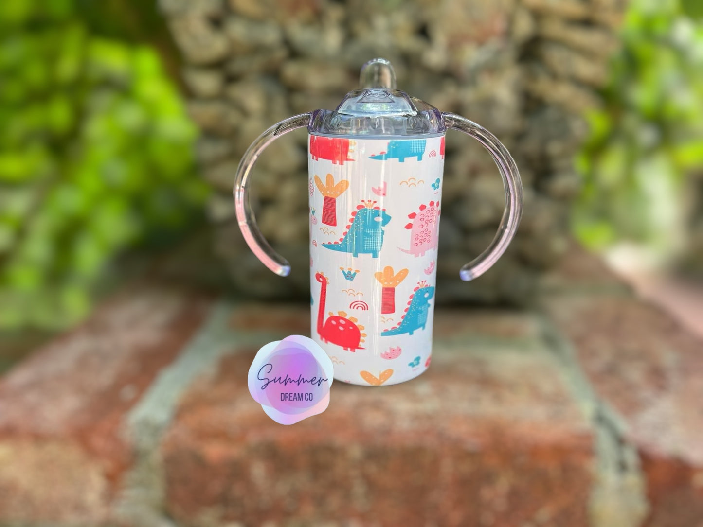 Personalized Kids Sippy Cup Dual Lids