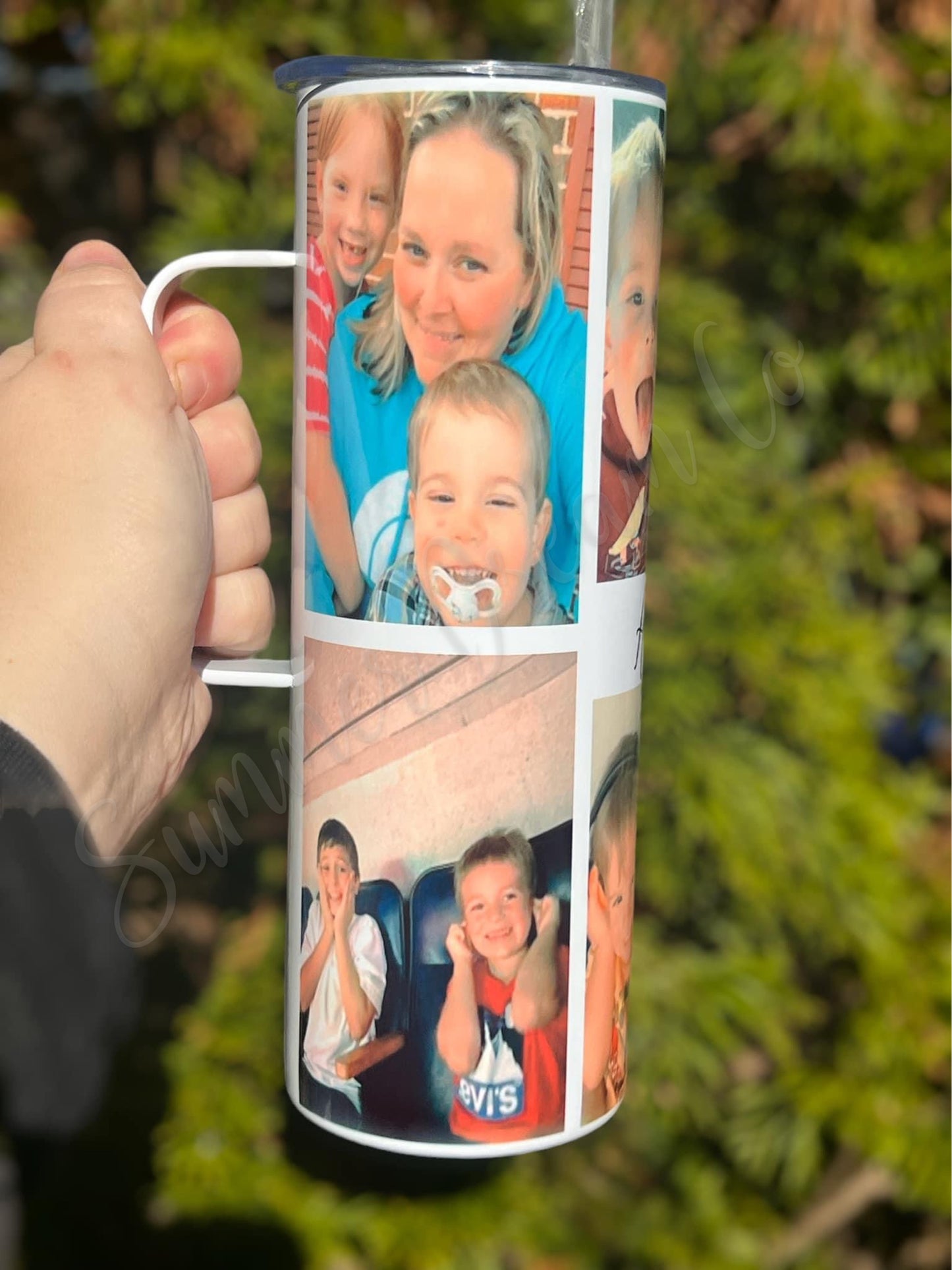 Personalized 20oz Straight Tumbler with Handle